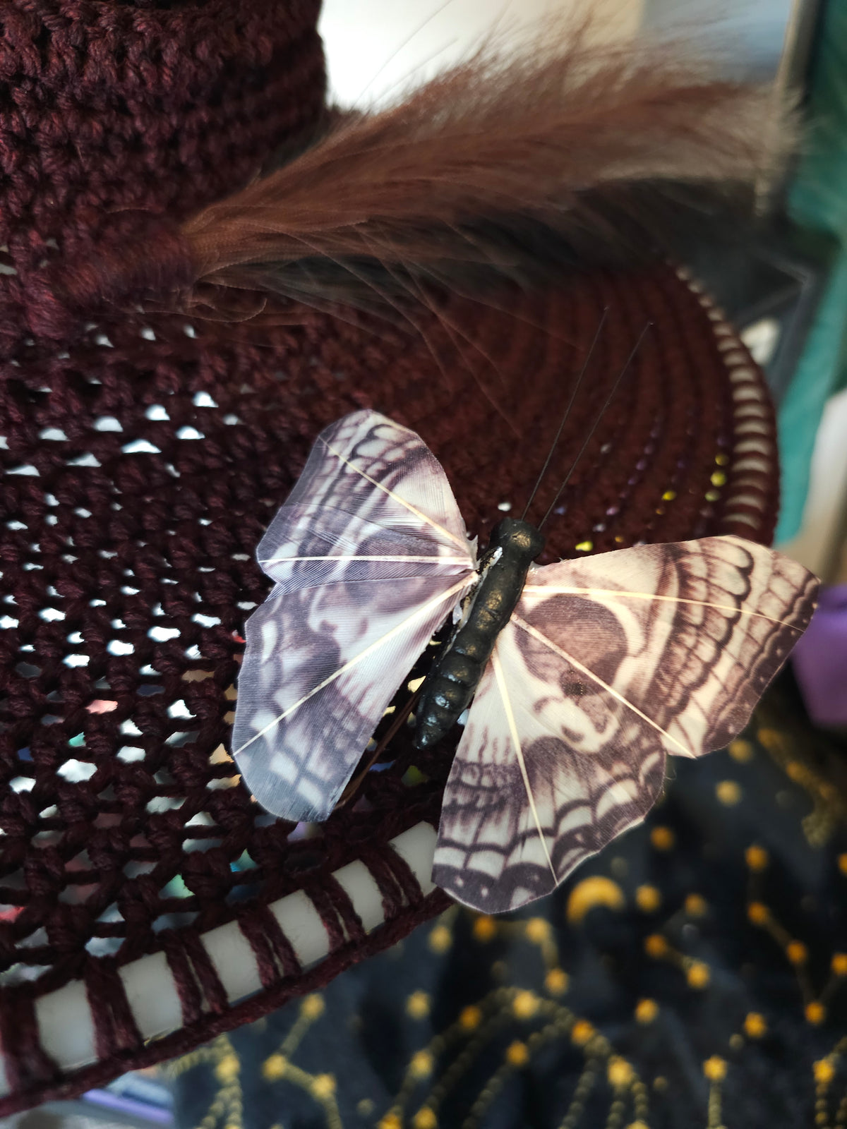 Witch/Wizard Hat - Skull Moth