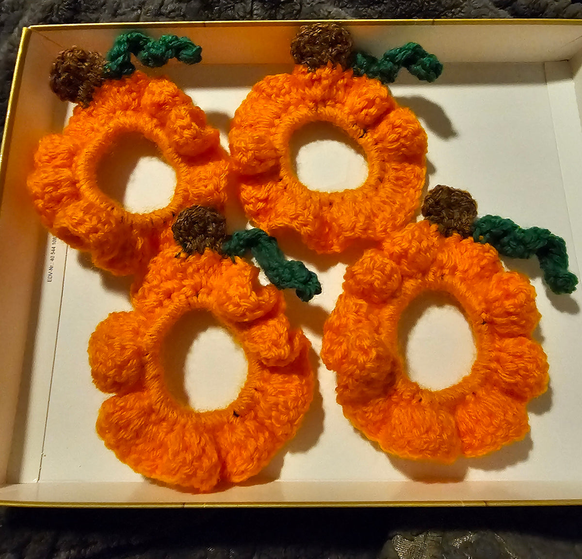 Pumpkin Scrunchies