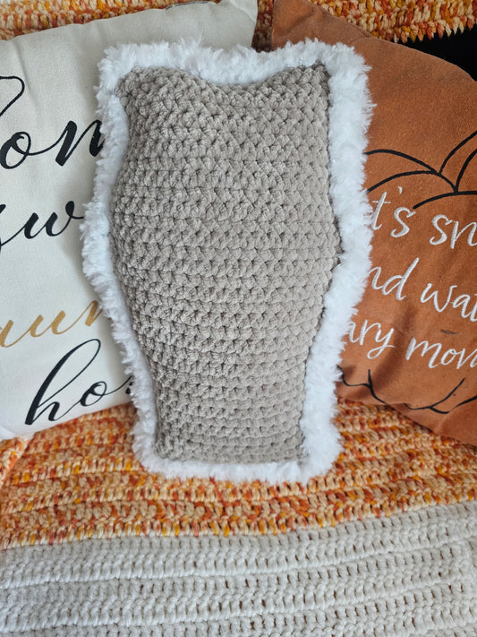 White and Beige Cuddle Coffin