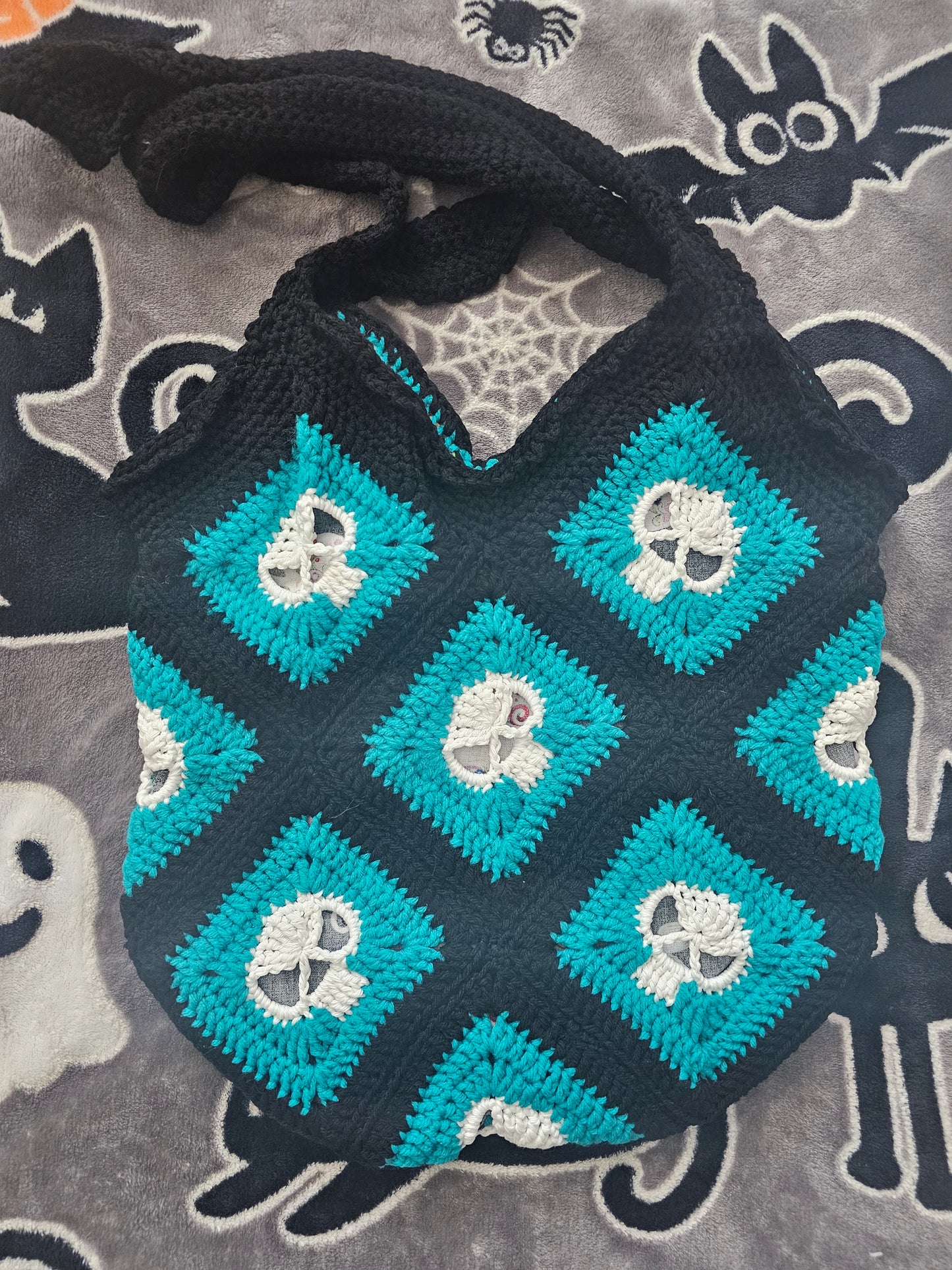Sugar Skull Blues Purse