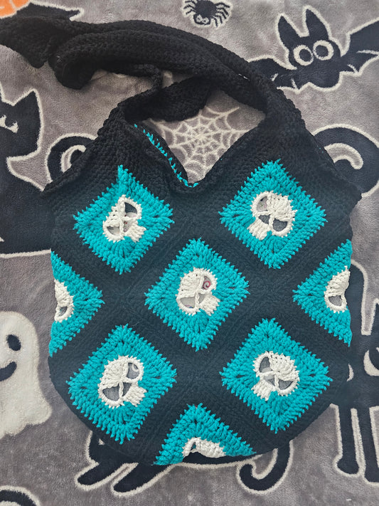 Sugar Skull Blues Purse