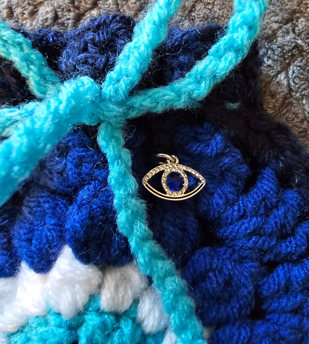 Evil Eye Drawstring Bag