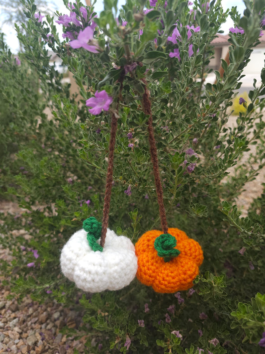 Pumpkin Car Mirror Ornament