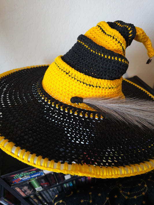 Witch/Wizard Hat - Huffelpuff Inspired