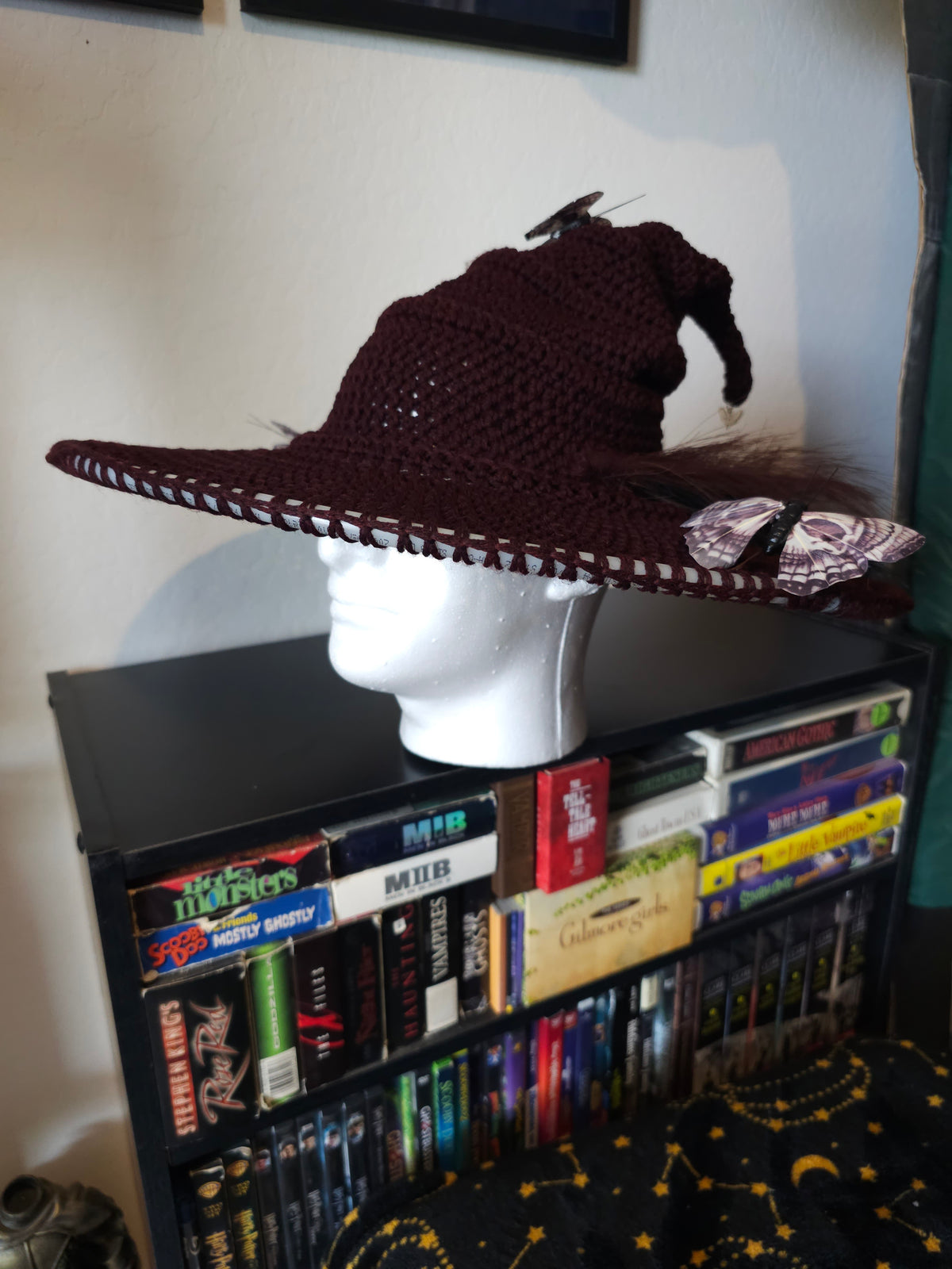 Witch/Wizard Hat - Skull Moth